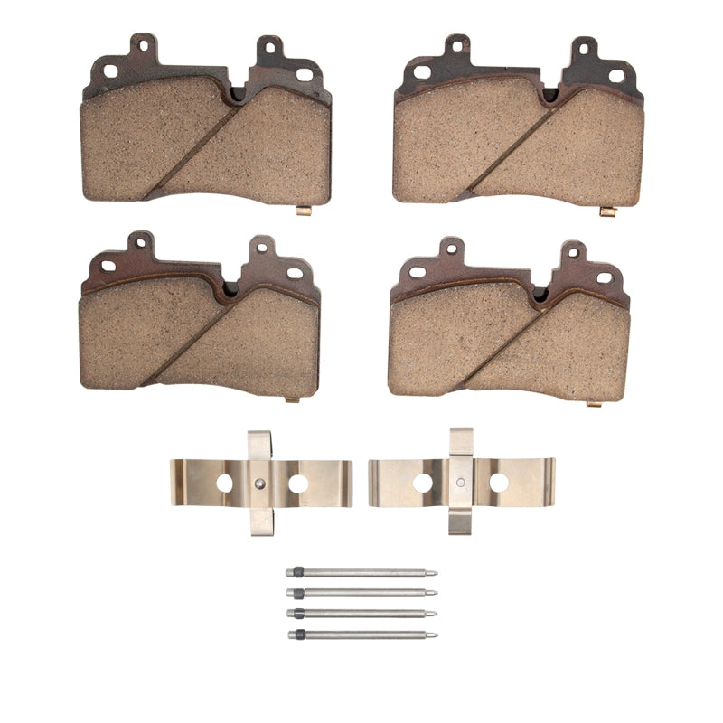 R1 Concepts Cadillac CT6 front ceramic brake pads and hardware kit, OE quality automotive brake components.