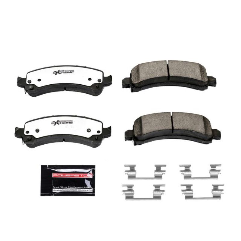 PowerStop rear Z36 truck and tow brake pads for Chevrolet Express 2500, with hardware, performance brake replacement.