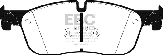 EBC 2016+ Land Rover Range Rover Evoque 2.0L Turbo OE front brake pads, Ultimax2 series, black brake pad with metal backing plate