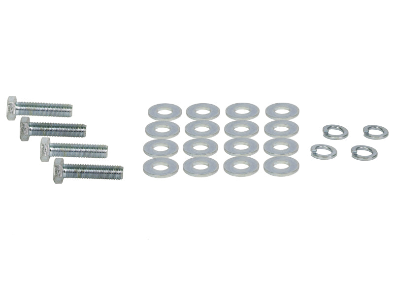 Whiteline rear camber adjustment kit for Acura Integra DC1-2, upper control arm with camber correction hardware.