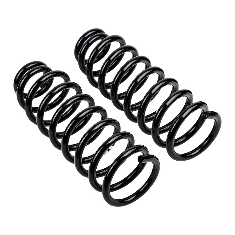 Old Man Emu ARB/OEM coilover rear coil spring for Suzuki XL7, showcasing the heavy-duty suspension spring in a close-up view.