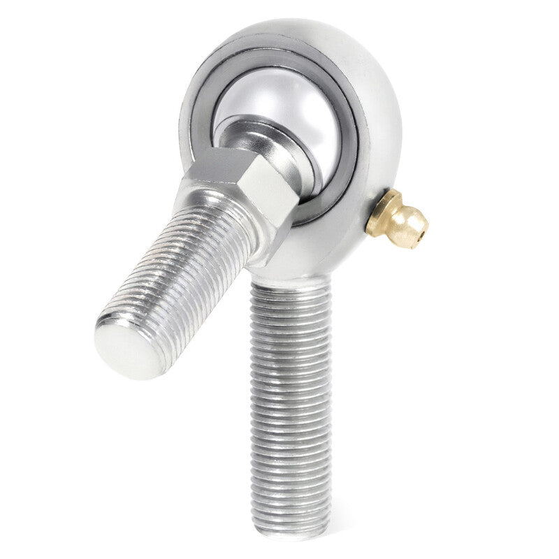 QA1 H Series 3-Pc Rod End - Male/Left Hand - .5in Bore x 5/8-18 w/Stud & Zerk - Alloy Steel
