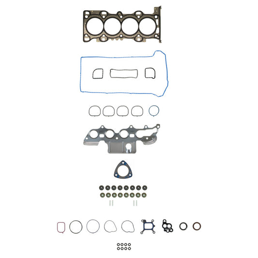 Fel-Pro Ford Fusion cylinder head gasket set with PermaTorque design, showing detailed gaskets for engine sealing.