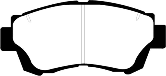 EBC Redstuff performance front brake pads for Lexus ES300 1992-1996, designed for improved braking performance and durability.