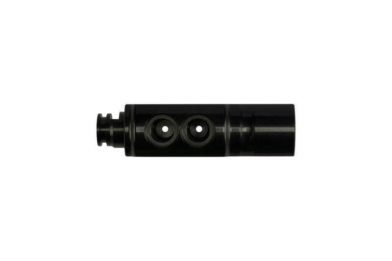 Turbosmart Modular Compressed Gas Solenoid Block, a compact black solenoid with electrical connectors for gas control systems