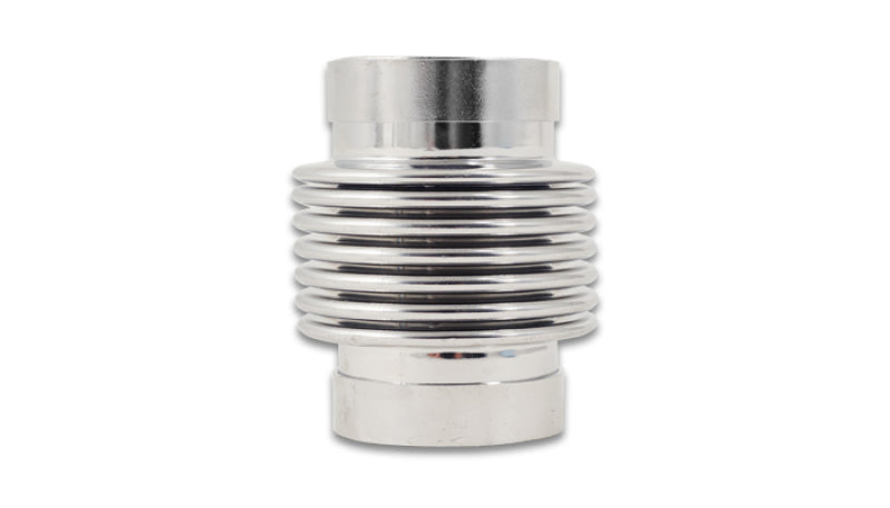 Vibrant SS Bellow Assembly with liner, 1.75-inch inlet/outlet, electro polished flange, 2.5-inch overall length, durable metal construction