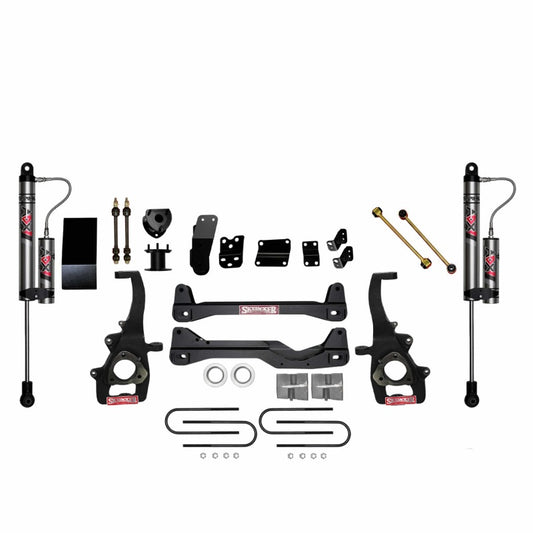 Skyjacker 6-inch lift kit for 2006-2008 Dodge DGE1500 trucks, includes components for enhanced off-road performance