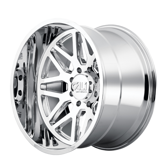 Cali Off-Road Invader 20x10 chrome cast wheel with 6x139.7 bolt pattern, -25mm offset, 106.1mm hub for off-road vehicles