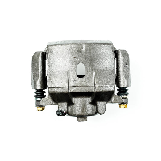PowerStop OE front left brake caliper with bracket for Chevrolet Malibu 2006-2012, designed for optimal braking performance.