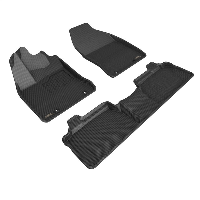 3D MAXpider black rubber floor mats for Lexus CT Hybrid 2011-2017, full set with 3D textured surface and custom fit