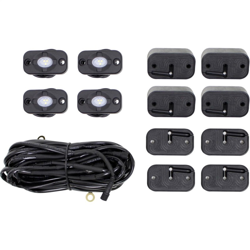 Westin LED Rock Light Kit - 07-18 Jeep Wrangler JK / 18-19 Jeep Wrangler JL - Black