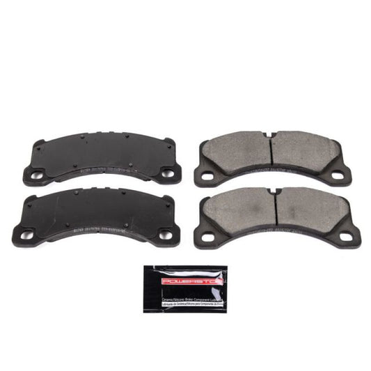 PowerStop Z23 Evolution sport brake pads with hardware for 2015 Porsche Macan, designed for high-performance braking.