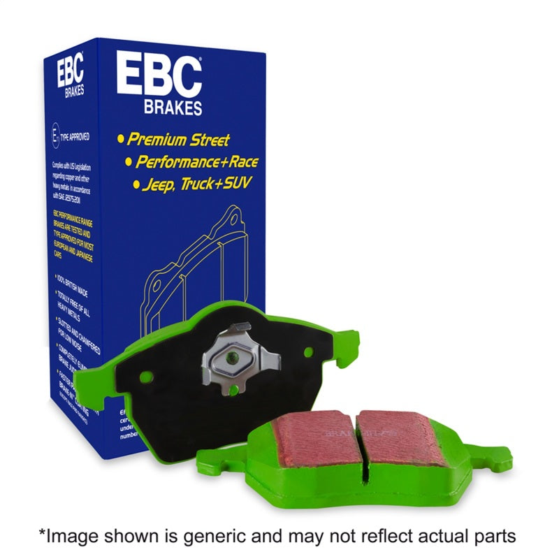 EBC Greenstuff rear brake pads for Mercedes-Benz C220 W202 1994-1995, performance brake component with green friction material
