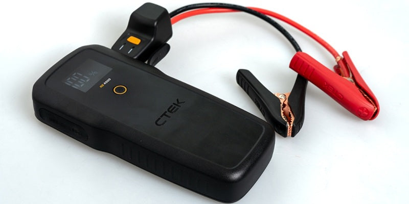 CTEK Battery Booster with flashlight, 12V jump starter with 4000A peak current, portable car emergency power device