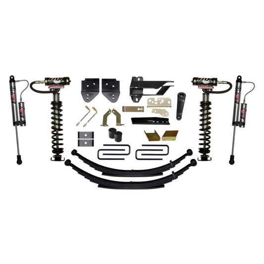 Skyjacker 6-inch coilover suspension system for 2017 Ford F250-F350 4WD trucks, featuring heavy-duty coil springs and shock absorbers.