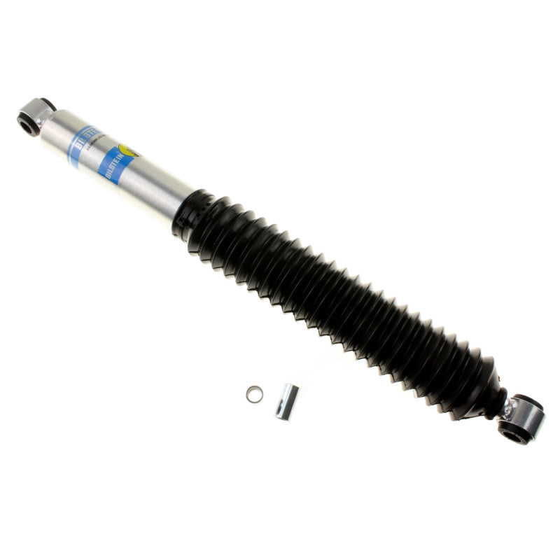 Bilstein 5125 Series KBOA lifted truck shock absorber showing a durable metal shock with mounting bushings and reinforced construction