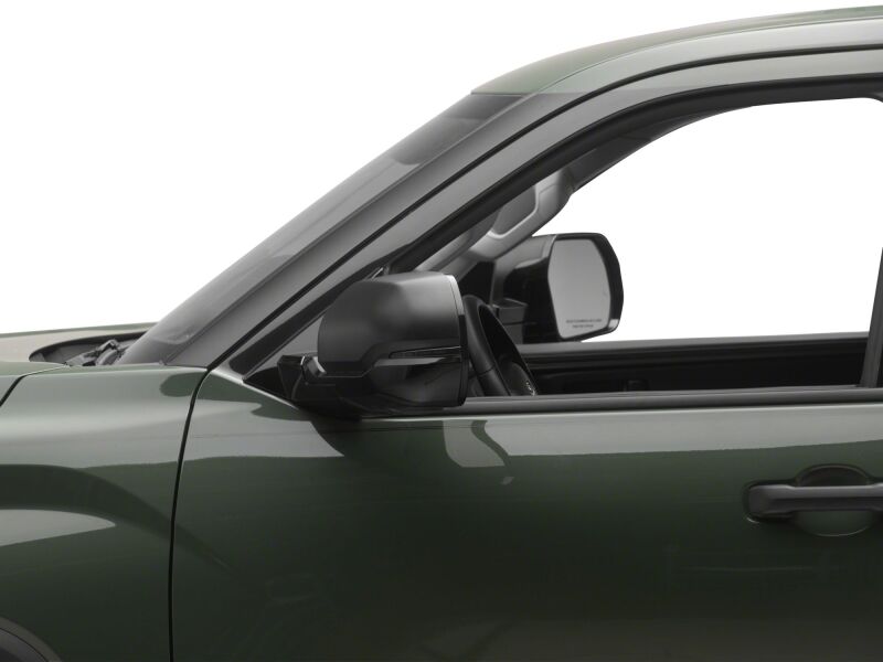 Raxiom smoked Toyota Tundra side mirrors with sequential LED mirror lights, designed for 22-26 model year trucks.