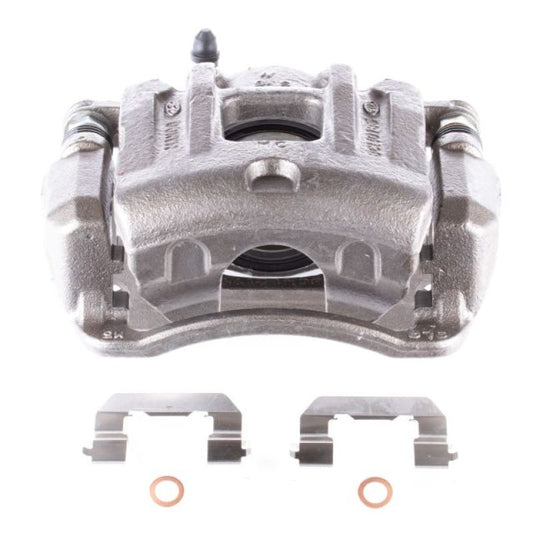 PowerStop OE front left brake caliper with bracket for 2013-2016 Hyundai Santa Fe Sport, automotive brake component.