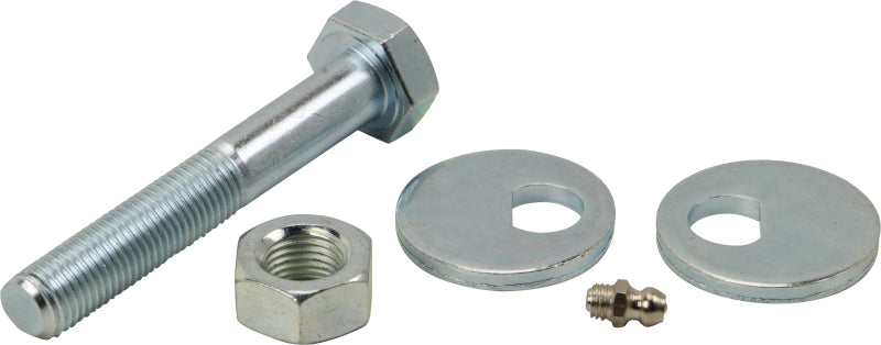 Moog Genesis G80 rear toe adjuster for 2017-2023 suspension alignment, close-up of metal component with adjustment markings
