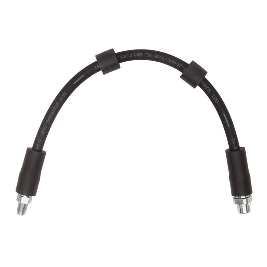 DFC BMW Z8 front brake hose from the brake line kit, showing a close-up of the high-quality braided brake line.
