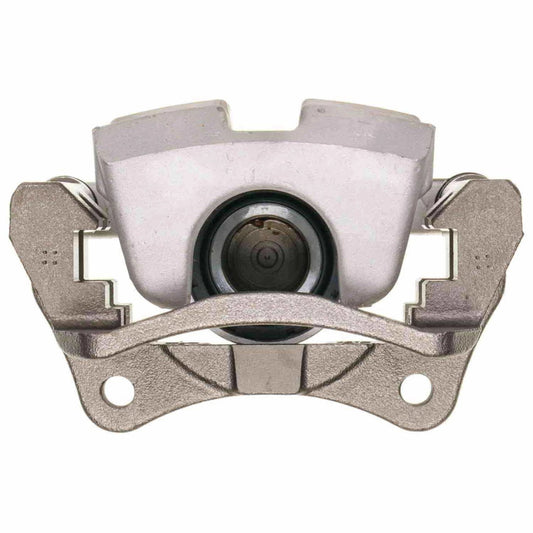 PowerStop OE rear left brake caliper for Toyota Sienna 2011-2020, showing the black metal caliper with mounting brackets.