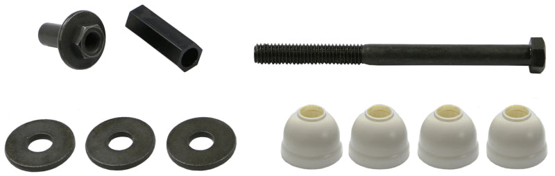 Moog front or rear sway bar endlinks for Volvo 780, durable auto suspension parts with metal and rubber components.