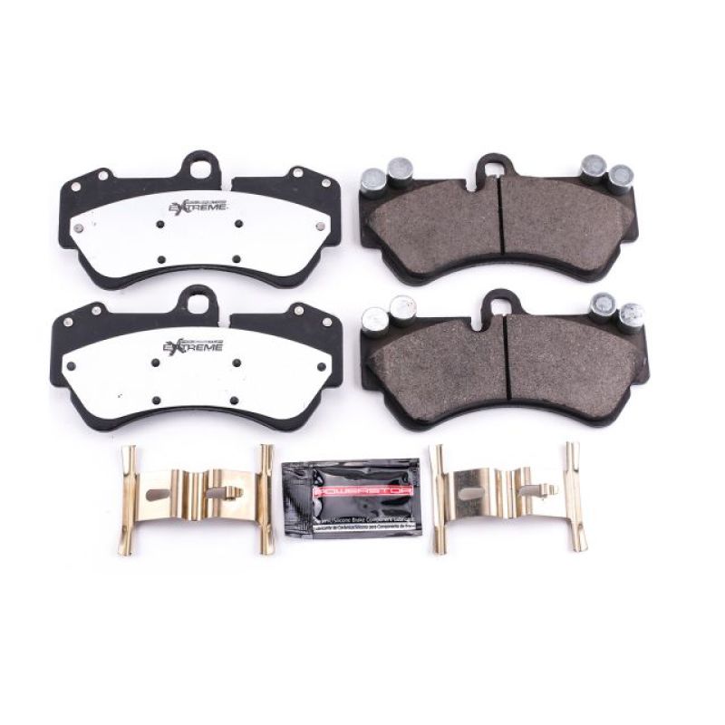 PowerStop Z26 Performance Brake Pads with hardware for Mercedes-Benz G550 2017-2018 front brake system.