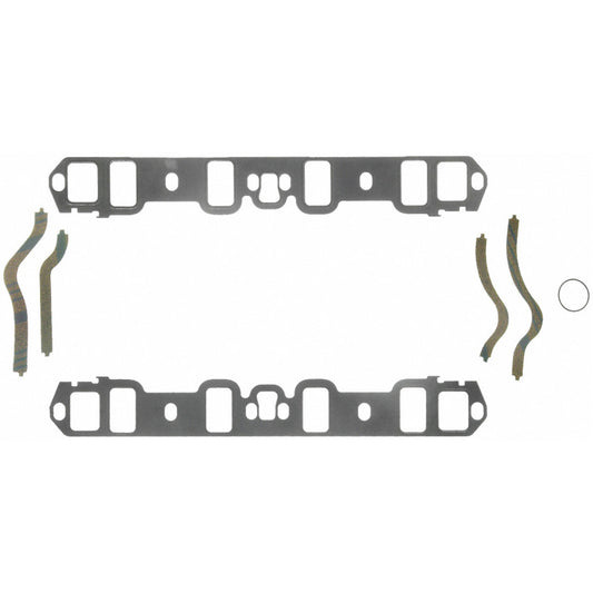 Fel-Pro Ford F-150 engine intake manifold gasket set showing gaskets and sealing components for optimal engine performance