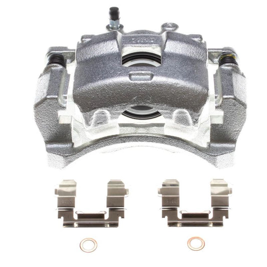 PowerStop front right OE brake caliper and bracket for Suzuki SX4 2007-2010, showing the metal caliper and mounting components.