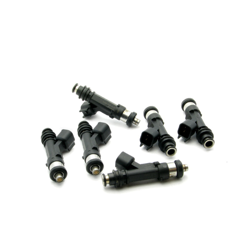 DeatschWerks 89-94 Nissan Skyline RB20DET 900cc fuel injector set, six high-performance injectors for 6-cylinder engines.