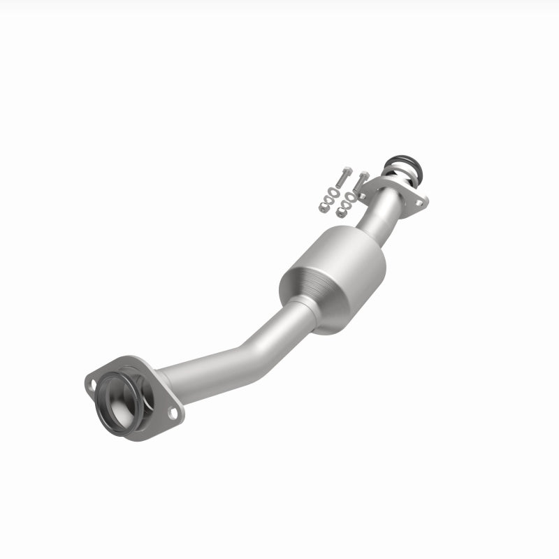 MagnaFlow direct fit catalytic converter for 2020-2021 Nissan NV200 2.0L engine, shown installed on vehicle exhaust system.