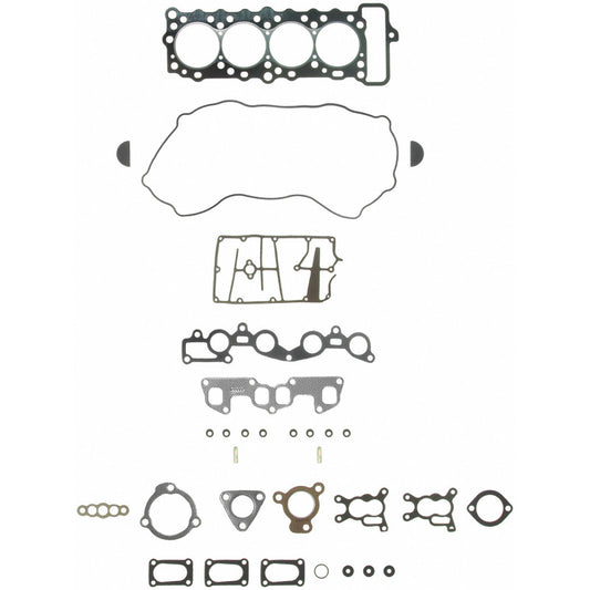 Fel-Pro Mazda GLC HS 9067 B engine cylinder head gasket set showing multiple gaskets and sealing components.