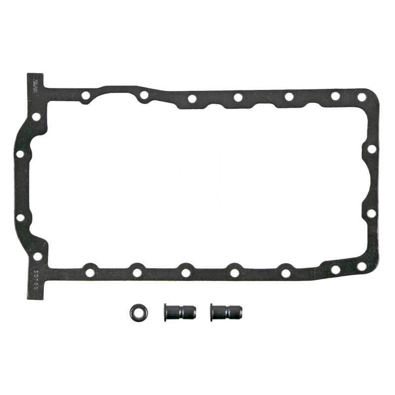 Fel-Pro Volkswagen Jetta engine oil pan gasket set with PermaDry molded rubber, designed for a secure seal and durability.