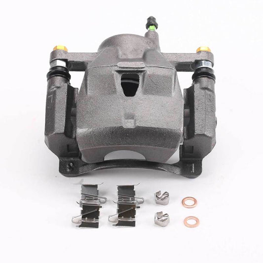 PowerStop front left OE brake caliper with bracket for 2013 Scion iQ, showcasing the automotive brake component.