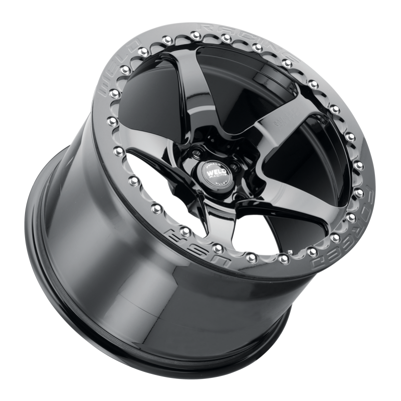 Weld RM505 forged matte black 18x10 wheel with 5x112 bolt pattern, 7-inch backspacing, and 66.6mm hub bore for vehicles.