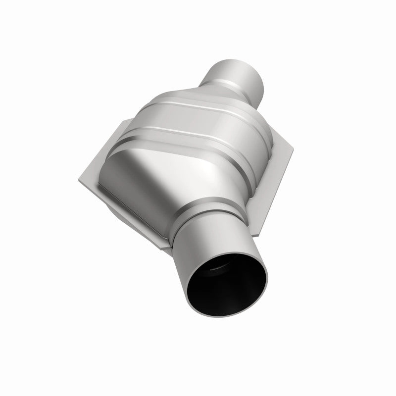 MagnaFlow Universal Catalytic Converter 2in Inlet/Outlet Angled Offset/Center Oval (California)