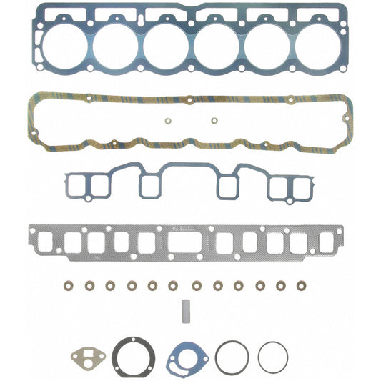 Fel-Pro Jeep Wrangler HS 8169 PT-3 PermaTorque engine cylinder head gasket set showing metal and rubber gasket components.