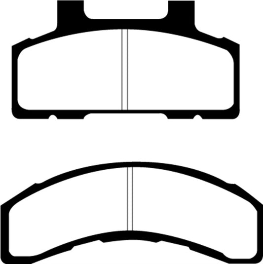 EBC Redstuff front brake pads for 1993-1996 Buick Century 2.2, high-performance brake pads with red friction material