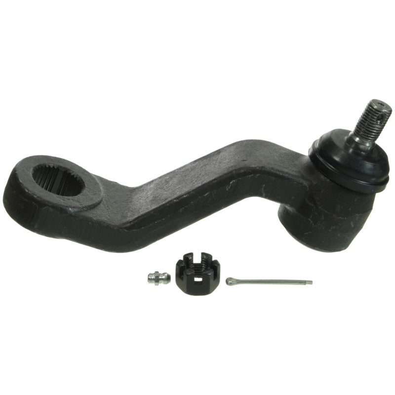 Moog control arm for Dodge Ram 1500 (1994-1999), featuring a sturdy Pitman arm for steering and suspension alignment.