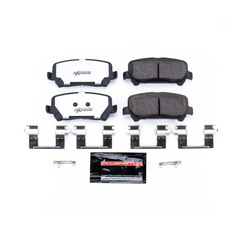 PowerStop rear Z36 brake pads for Chevrolet Colorado 2015-2019, performance truck and tow brake pads with hardware included