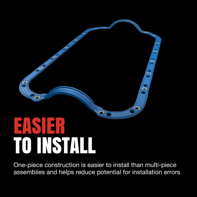 Fel-Pro Mitsubishi Eclipse OS 30665 C Engine Oil Pan Gasket Set Blue Stripe cork-rubber