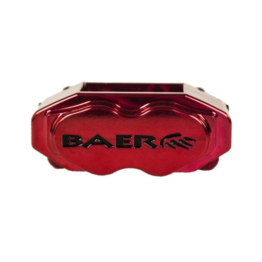 Baer Brakes performance front brake kit for 2015-2023 Ford Mustang, 11.625-inch SS4+ Deep Stage, fire red calipers and rotors