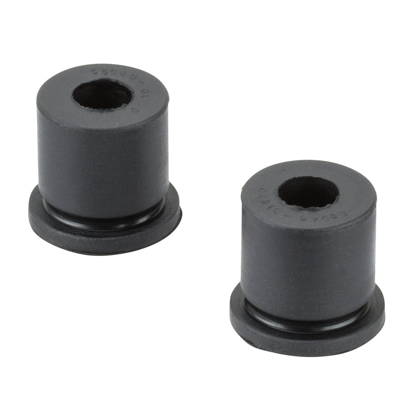 Moog 78-79 Nissan 620 leaf spring rear to spring bushing, automotive suspension component with rubber and metal parts.