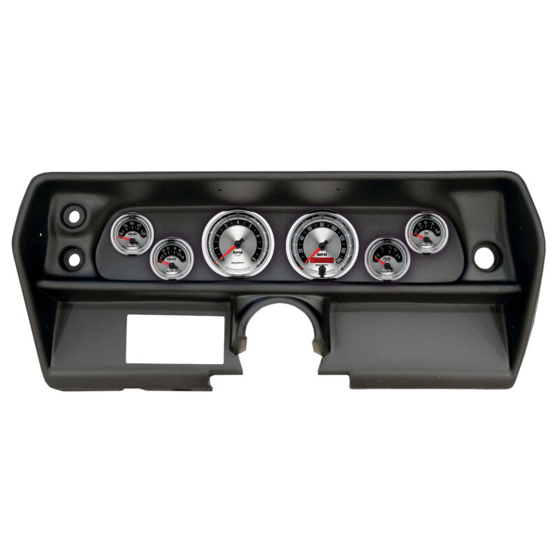 Autometer 1968 Chevrolet Nova Direct Fit Gauge Panel 3-3/8in x2 / 2-1/16in x4 - American Muscle