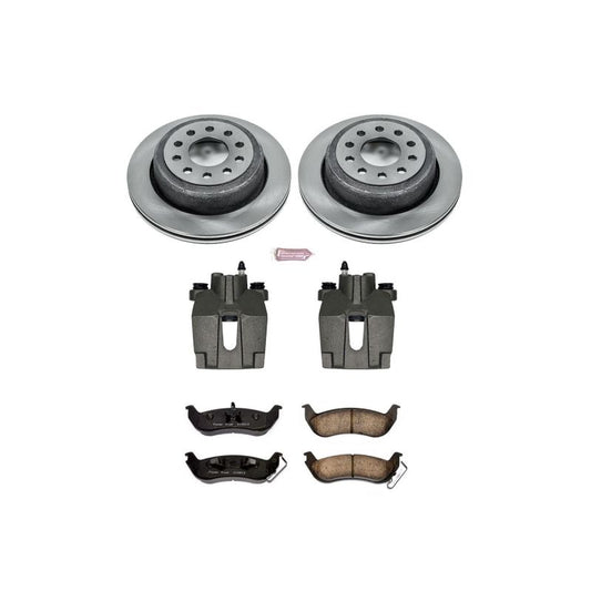 PowerStop OE rear brake kit with calipers for Lincoln Town Car, part of Power Stop's Autospecialty brake kit line.