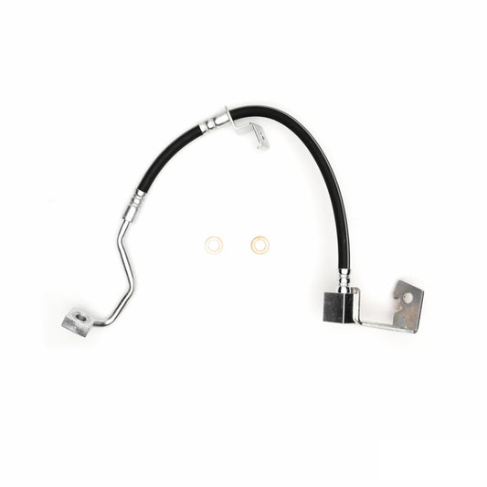 DFC Ford Mustang front left brake hose from the brake line kit, designed for 2005-2009 models, made for reliable braking performance.