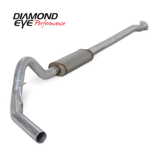 Diamond Eye Performance catback exhaust system for Ford F150 EcoBoost 3.5L, featuring a single gas pipe and sleek diamond eye design.
