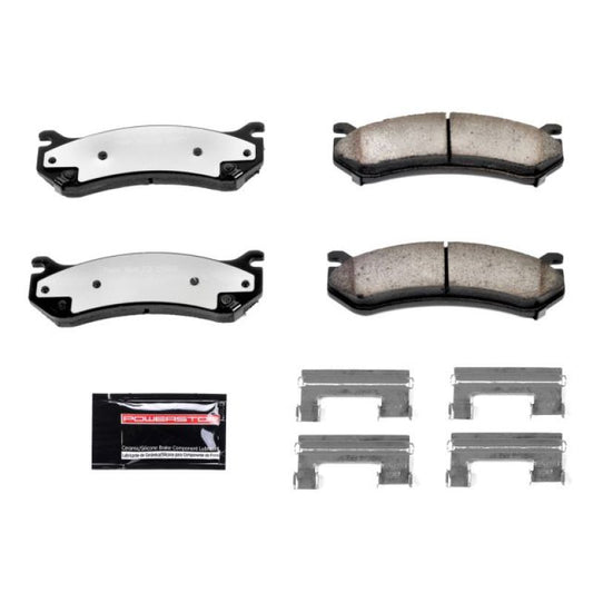 PowerStop Z36 Truck & Tow brake pads for Cadillac Escalade, front or rear, with hardware included, designed for performance braking.