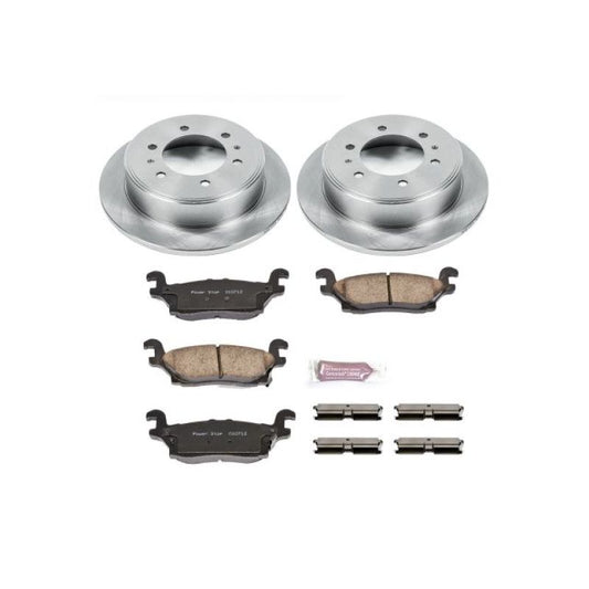 PowerStop OE rear brake kit for Hummer H3 2006-2010, includes brake rotors and pads for reliable stopping power.