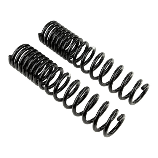 Old Man Emu ARB/OEM Ford Bronco 2021+ rear coilover springs set for heavy loads, showing coil springs on vehicle suspension.
